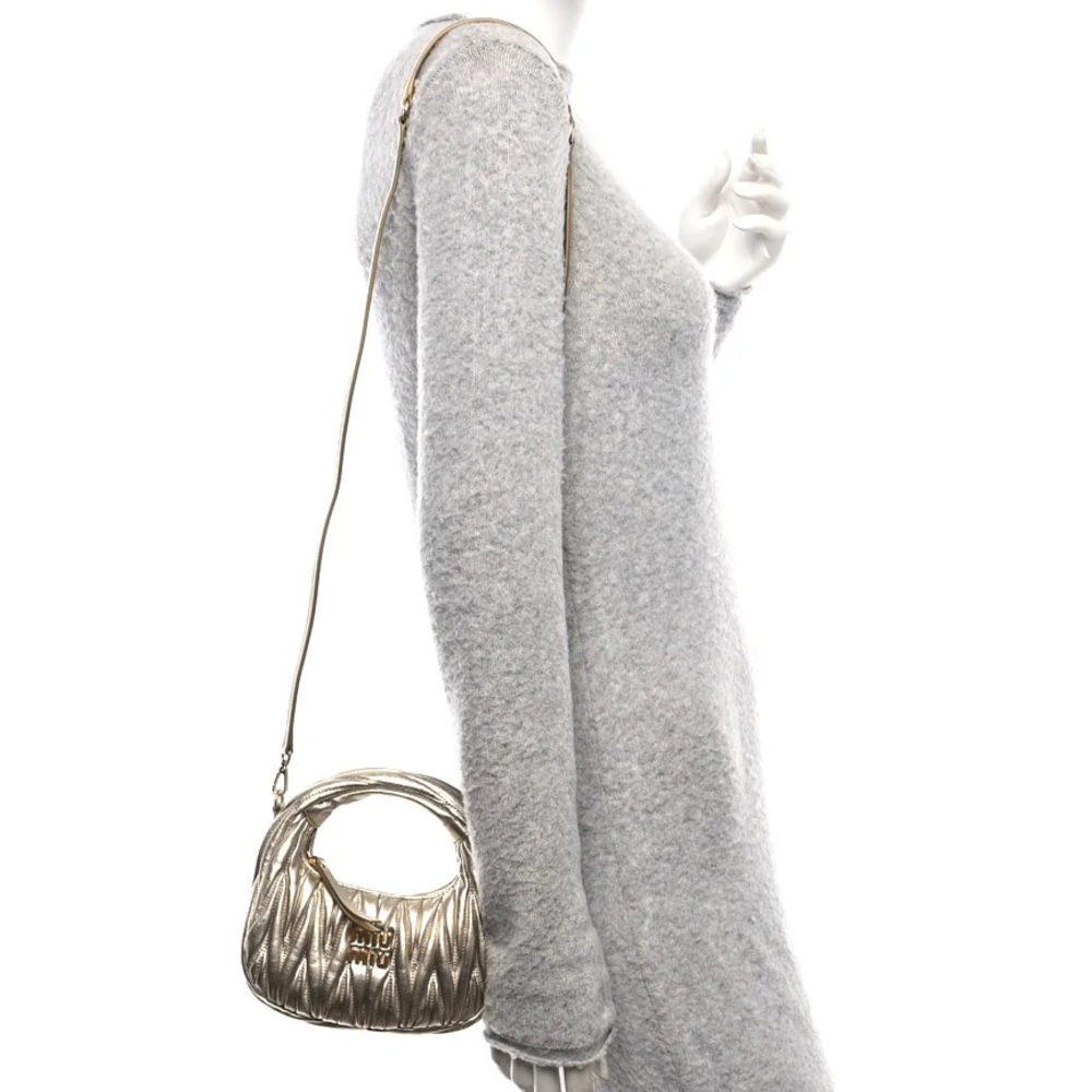 Miu Miu wander crossbody gold mini